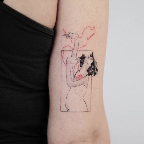 Eden Tattoo, History Tattoos, Money Jars, Egon Schiele, Custom Tattoo, Paw Print Tattoo, Art Diy, Art History, Geometric Tattoo