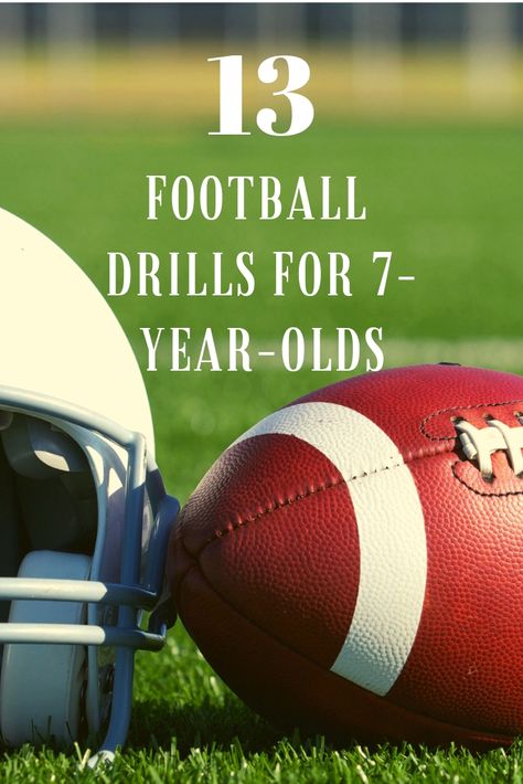 If you're a fan of football, it can be so fun to see your children get into the sport! Here are 13 football drills that are perfect for you seven year old! #football #drills #forkids How To Coach Flag Football, Football Practice Drills, Football Workouts For Kids, Flag Football Practice Drills, Football Drills For Beginners, Flag Football Drills For Kids, Football Agility Drills, Football Conditioning Drills, Flag Football Drills