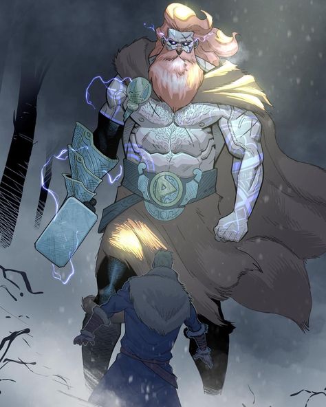 Thor Characters, Thor Comic Art, Twisted Tales, Viking Character, Chris Jones, Thor Comic, Mythology Art, Mythical Creatures Art, Character Design Male