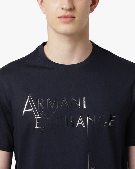 Buy Blue Tshirts for Men by ARMANI EXCHANGE Online | Ajio.com Armani Sweatshirt, Armani Tshirt, Blue Tshirt, Armani Exchange, Brand Design, Half Sleeve, Half Sleeves, Brand Logo, Branding Design