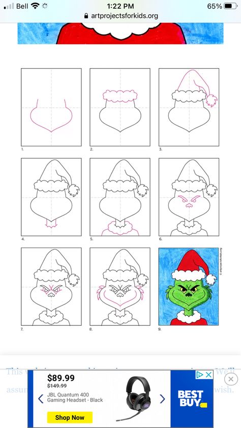 Grinch Directed Drawing For Kids, How To Draw Grinch Face, Grinch Directed Drawing, The Grinch Drawing Easy, Easy Grinch Drawing, How To Draw The Grinch, How To Draw Grinch, Grinch Drawing, Xmas Drawing