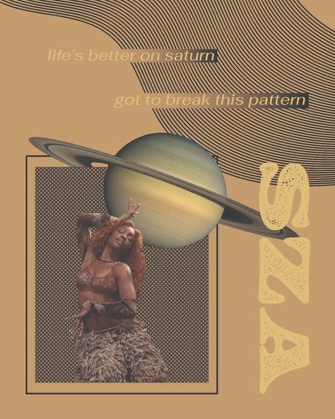 This poster was inspired by SZA's new song Saturn and created in Adobe Illustrator with supporting graphics edited in photoshop. This design was created by CARLY'S D-SIGN Half off EVERYTHING!   Limited-time SALE on all my Etsy art! Don't miss out, this steal won't last! . . . . . #SZA #SZAposter #szaart #szafan #szaaesthetic #szaquotes #szalyrics #ctrl