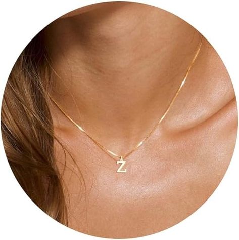 Amazon.com: Foxgirl Gold Initial Necklaces for Women, Dainty Gold Letter Necklace Tiny A-Z Pendant Choker Necklace Trendy Cute Personalized Monogram Name Necklace Gold Jewelry Necklace for Women Gift : Clothing, Shoes & Jewelry Gold Initial Necklaces, Necklace Gold Jewelry, Name Necklace Gold, Pendant Choker Necklace, Gold Letter Necklace, Necklace Trendy, Initial Necklaces, Pendant Choker, Initial Necklace Gold