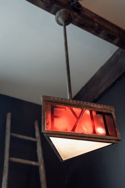 The best Exit light ever. Would love to find one of these! Vintage Exit Sign, Russian Dacha, Emergency Exit Signs, Firefighter Decor, Exit Sign, I Love Lamp, Sign Painting, Wayfinding Signage, Emergency Lighting