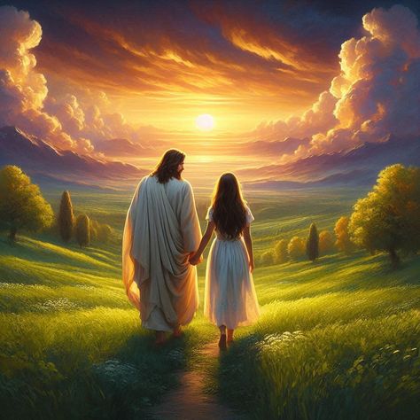 Gods Protection Pictures, How To Get To Heaven, Jesus Walking With Me, Jesus Holding Me, Jesus With Girl, Jesus And Girl, Jesus My Savior, Jesus And Me, I Have Everything I Need