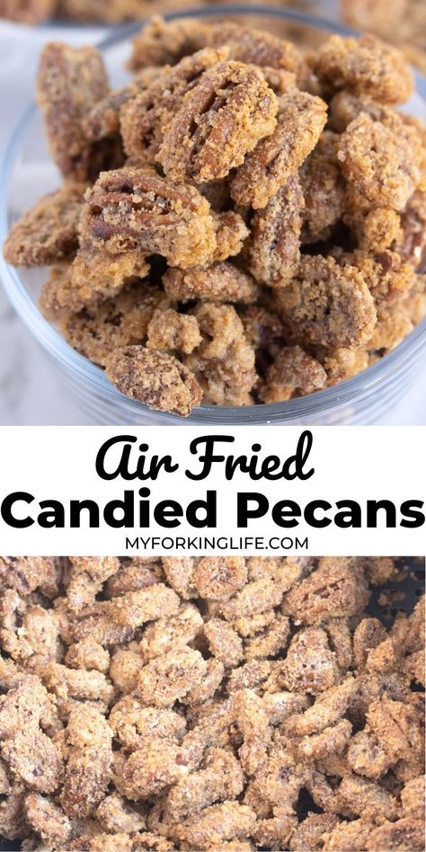 Airfryer Candied Pecans, Air Fryer Candied Cashews, Black & Decker Toaster Oven Air Fryer Recipes, Candied Pecans Air Fryer, Dehydrated Skittles In Air Fryer, Air Fryer Christmas Desserts, Easy Desserts Air Fryer, Air Fryer Candied Pecans, Quick And Easy Air Fryer Snacks