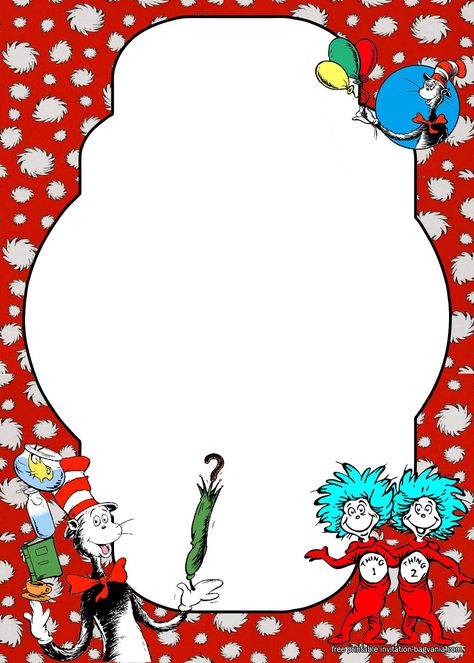 FREE Printable dr.Seuss Birthday Invitation Templates Dr Suess Wallpaper, Dr Seuss Wallpaper, Dr Seuss Games, Preschool Dr Seuss, Dr Seuss Pictures, Dr Seuss Drawings, Dr Seuss Images, Dr Seuss Invitations, Birthday Invitations Templates