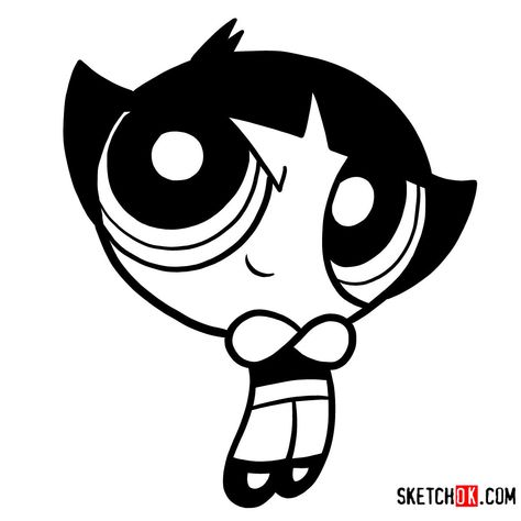 How to draw Buttercup | The Powerpuff Girls Powerpuff Drawing, Powerpuff Easy Drawing, Buttercup Powerpuff Tattoo, Buttercup Tattoo Powerpuff, Buttercup Powerpuff Tattoo Ideas, Buttercup Drawing, Powerpuff Girls Drawing, Power Puff Girls Tattoo, How To Draw Buttercup