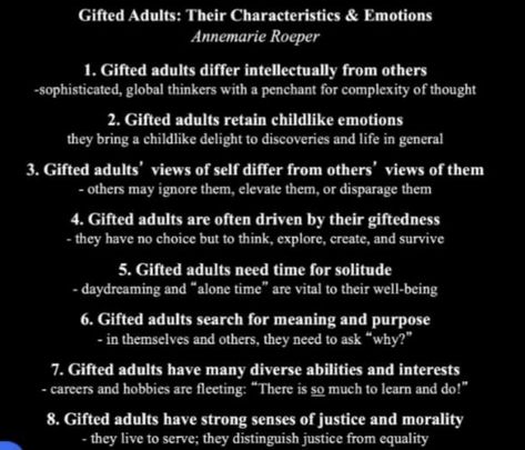 Giftedness In Adults, Gifted Adults Characteristics, Neurodivergent Gifted, Gifted Adults, English Hacks, Neurodivergent Brain, Neurodivergent Things, Strengths Finder, Twice Exceptional