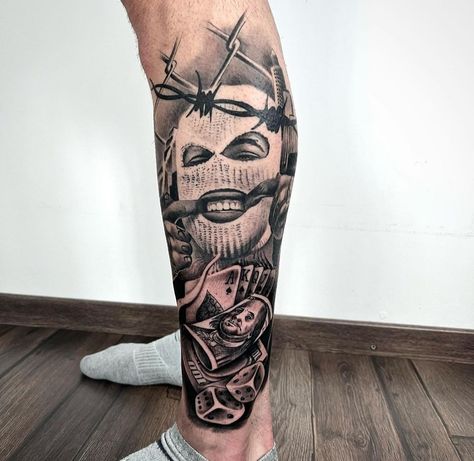 Get Rich Or Die Trying Tattoo Design, Hooligans Tattoo, Mafia Tattoo, Chicano Tattoo Design Ideas, Trust No One Tattoo, Acab Tattoo, Herren Hand Tattoos, Gangsta Tattoos, Chicano Tattoo