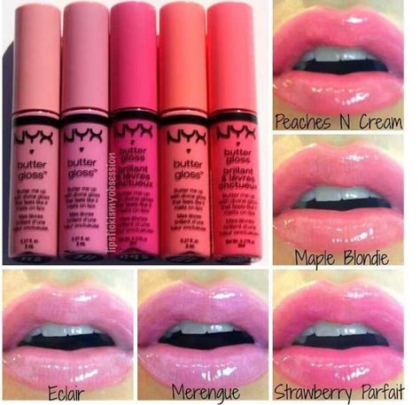 NYX Butter Gloss, I love these! Just bought Maple Blondie :) Nyx Butter, Nyx Butter Gloss, Butter Gloss, Nyx Lip, Highlights Brown Hair, Lip Glosses, I Love Makeup, Nyx Professional Makeup, Light Summer