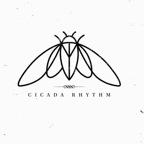 Simple Cicada drawing Tattoo Idea Bug Simple Drawing, Simple Cicada Drawing, Small Cicada Tattoo, Simple Cicada Tattoo, Simple Bug Drawing, Cicada Drawing, Cicada Tattoo, Metal Horse Sculptures, Nouveau Tattoo