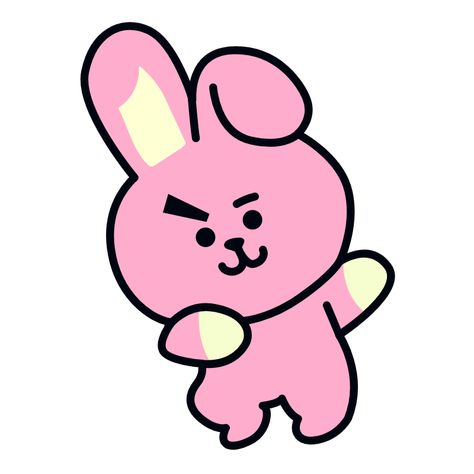 BTS BT21 Cooky Jungkook Sticker. #pink #Music #Rabbit #BTS #K-pop #BT21 #Cooky #Jungkook Bt21 Cooky And Jungkook, Bt21 Icon, Cooky Bt21, K Pop Stickers, Hug Stickers, Bts Emoji, Bt21 Cooky, Sticker Bts, Pink Music