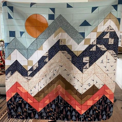 Awesome Quilt Patterns, Entangled Sky Quilt, Boho Quilt Ideas, Popular Quilt Patterns, Unique Quilts Ideas, Cabin Quilts Patterns, Wilderness Quilts, Modern Quilt Ideas, Modern Quilt Patterns Easy