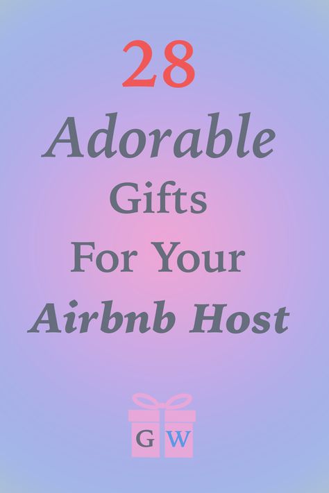 If you want to say thank you to your Airbnb host with a gift, we have put together a list just for you! Here are 28 adorable and thoughtful gifts for Airbnb hosts that they will actually find useful. #gifts #giftideas Airbnb Host Gifts, Airbnb Thank You Gift, Airbnb Guest Gifts, Host Gift Ideas Thank You, Airbnb Gifts For Guests, Airbnb Gift Basket Ideas, Best Thank You Gifts, Gifts For Disney Lovers, Small Thank You Gift