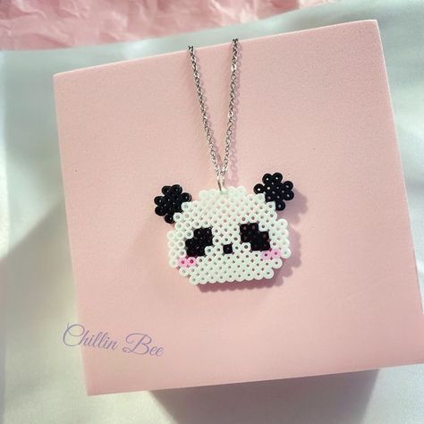 Panda Perler Beads, Coco Crafts, Melts Beads, Kid Jewelry, Melt Beads, Panda Theme, Kandi Cuff Patterns, Easy Perler Bead Patterns, Pearl Beads Pattern