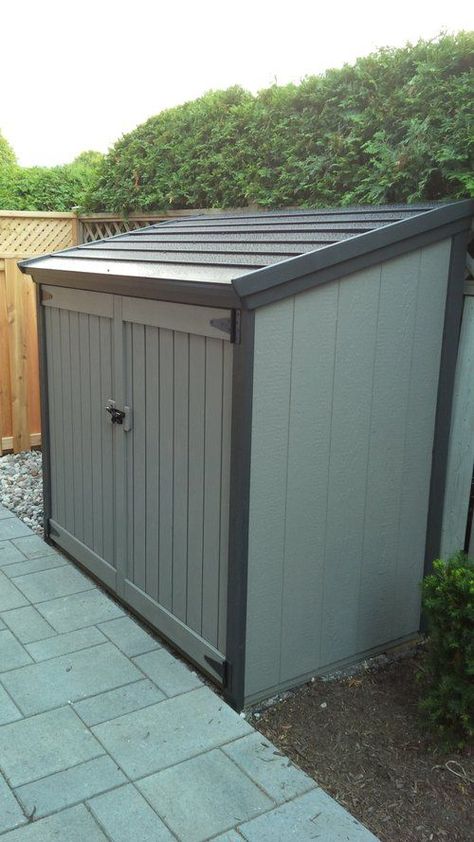 Home Decor Great Outdoor Shed Creative Storage Ideas Creative Storage Ideas, Keter Sheds, Generator Shed, Small Shed Plans, Garbage Shed, Outdoor Bike Storage, Bin Shed, Outdoor Shed, Lawn Mower Storage