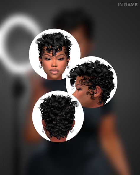 Sims 4 Cc Short Afro Hair, Sims 4 Cc Short Hair Female Urban, Sims 4 Cc Finger Waves, Sims 4 Cc Short Hair Black Female, Sims4 Cc Short Hair, Short Wavy Hair Sims 4 Cc, The Sims 4 Short Hair Cc, Sims 4 Black Cc Folder, Sims 4 Curly Short Hair