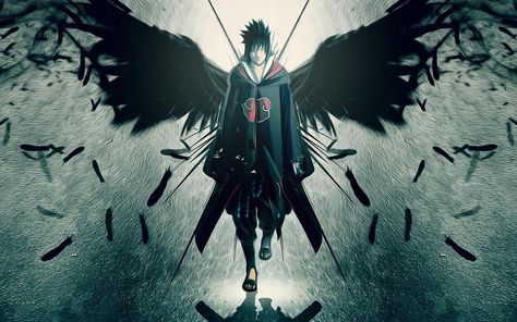 Black Wings, Naruto Wallpaper, Anime Character, Naruto, Birds, Wallpapers, Iphone, Anime, Black