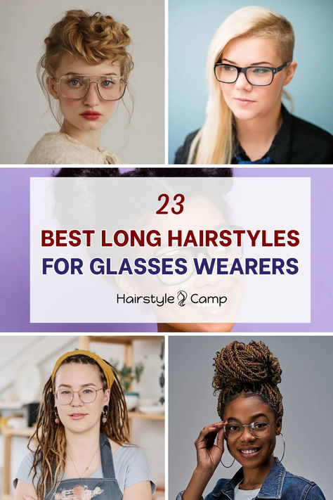 Long Hairstyles With Glasses Long Hair With Glasses, Hairstyle For Glasses, Cute Hairstyles With Glasses, Hairstyles For Women With Glasses, Hair With Glasses, Glasses Hairstyles, Trendy Long Hairstyles, Long Hairstyles For Women, Women With Glasses