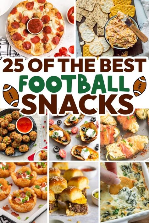 25 Score-Big Football Snacks Sure To Entertain - ZEN AND HONEY Protein Football Snacks, Half Time Snacks Football, Snacks For Tailgating, Soccer Theme Food, Football Game Charcuterie Board, Game Snacks For Team, Game Snacks Football, Super Bowl Appetizers Easy, Snacks For Football Games