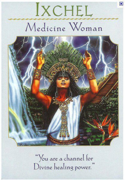 ~Ixchel~ "You are a channel for Divine healing power." #TarotTuesday #adaylate! Ix Chel Goddess, Goddess Guidance Oracle, Ix Chel, Angel Oracle Cards, Angel Tarot, Oracle Card Reading, Divine Healing, Medicine Woman, Angel Guidance