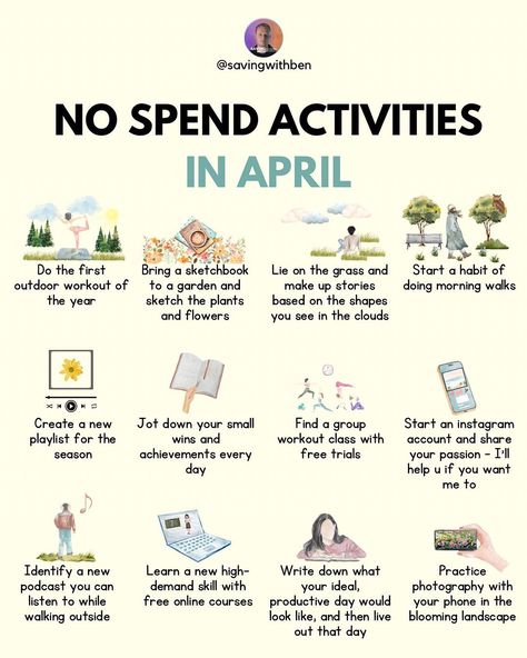 No Spend Activities August, No Spend December, No Spend Activities, Delayed Gratification, January Activities, Money Activities, No Spend, Duvet Day, Complementary Medicine