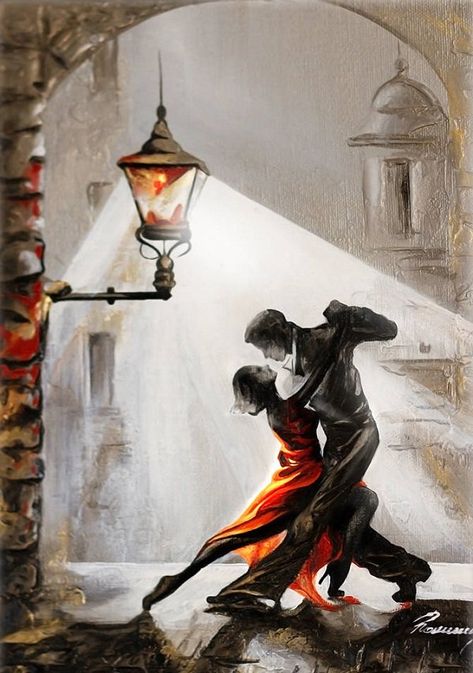 Oil Paintings by Raen | Art and Design Drawing By Numbers, Tango Art, Ideas Sketch, Tender Moments, Couple Drawing, Dance Paintings, Couple Painting, Soyut Sanat Tabloları, Easy Canvas Painting