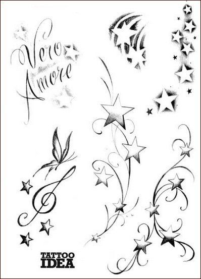 Holiday Tattoo, Flower Cover Up Tattoos, 10 Tattoo, Corner Border, Cool Tattoo Drawings, Star Tattoo Designs, Star Tattoo, Tattoo Lettering Fonts, Dope Tattoos For Women