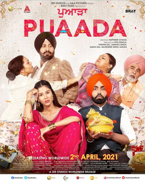 AMMY VIRK - SONAM BAJWA: PUNJABI FILM NEW RELEASE DATE... #Puaada - the #Punjabi film starring #AmmyVirk and #SonamBajwa - to release on 2 April 2021... Trailer drops tomorrow [13 March 2021]... Directed by Rupinder Chahal. Punjabi Comedy, Sonam Bajwa, Series Online Free, Latest Hollywood Movies, Ammy Virk, Movies Box, Movie Releases, Comedy Movies, Latest Movies