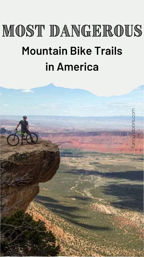 Most Dangerous Mountain Bike Trails in America by FunOutdoors.com | Hiking | Biking | Skiing | Camping | Location guides, how-tos, and gear reviews, Most treacherous MTB trails in America, Extreme mountain biking trails, Challenging MTB trails in the US, Dangerous mountain bike trail reviews, Mountain bike adventures for adrenaline junkies, Thrilling MTB trails in America, Epic mountain biking routes, Off-the-beaten-path MTB trails in the United States, MTB trails with high risks in America Natural Springs In Florida, Extreme Mountain Biking, Outdoor Biking, Mtb Trails, Camping Inspiration, Florida Springs, Cycling Touring, Camping Locations, Mountain Bike Trails