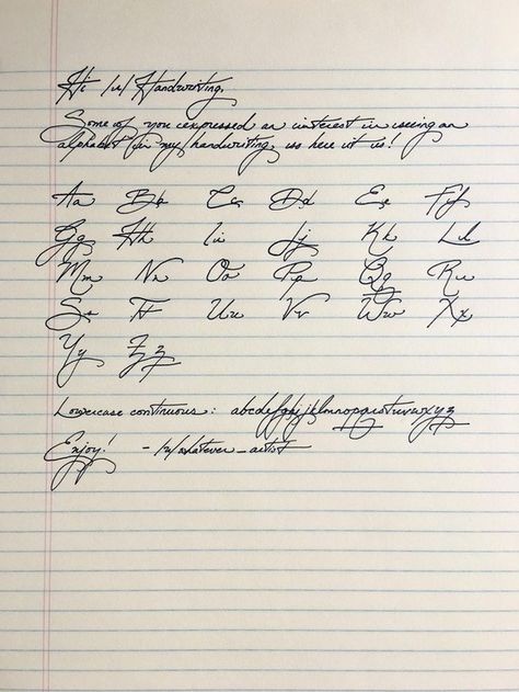 And this incredible alphabet that really ought to be framed. | 18 Pieces Of Handwriting So Satisfying They'll Make Everything OK Again Fonts Handwriting Alphabet, Handwriting Examples, Pretty Handwriting, Improve Handwriting, Writing Fonts, Cursive Alphabet, Handwriting Alphabet, Handwriting Styles, Beautiful Handwriting