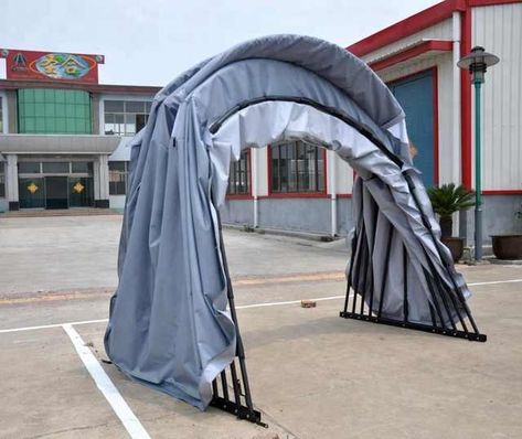 Source Folding Car Shelter , Foldable Car Garage on m.alibaba.com Car Shelter Ideas, Foldable Car Garage, Foldable Garage, Pop Up Camper Trailer, Folding Structure, Car Awnings, Portable Garage, Run In Shed, Car Shelter