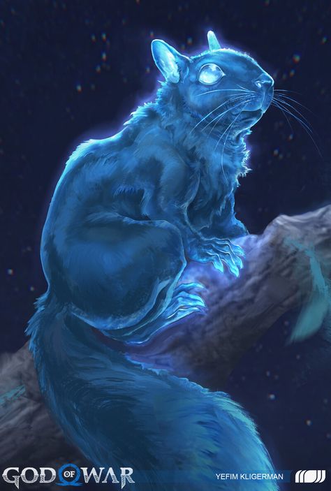 Squirrel Concept Art, Banshee Art Beautiful, Witch Familiar, Fantasy Universe, Witches Familiar, Squirrel Art, Dishonored, Alien Art, Fantasy Creatures Art