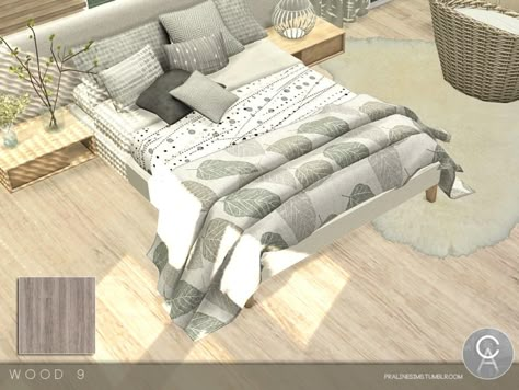 Living Room Sims 4, Sims 4 Beds, Sims 4 Tsr, Diy Kids Furniture, Mod Furniture, Sims 4 Bedroom, Casas The Sims 4, Sims 4 Teen, Elegant Bedding