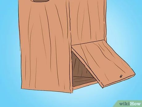 How to Build a Wood Duck House: 12 Steps (with Pictures) - wikiHow Duck House Diy, Wood Duck House, Duck House Plans, Paint Stir Sticks, Duck House, Drip Edge, Wood Duck, Nesting Box, Wood Ducks