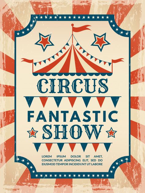 Circus Wall Art, Circus Invitations, Circus Vintage, Old Circus, Vintage Circus Posters, Carnival Posters, Circus Theme Party, Logo Retro, Circus Poster