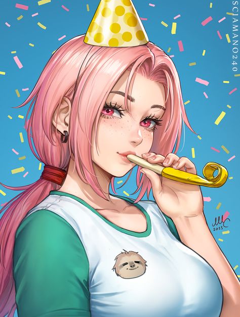 Chloe hbd - OC, Mirco Cabbia (Sciamano240) on ArtStation at https://www.artstation.com/artwork/xYWyDE Mirco Cabbia, Character Bio, Kushina Uzumaki, Girls Characters, Anime Character Drawing, Manga Girl, Pink Hair, Character Illustration, Character Concept