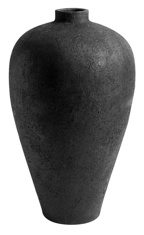 Completely unique, hand-painted vase with a raw and elegant expression.The Luna jar from Muubs has undergone an alternative firing of the glaze with a gas… Luxury Vase, Terracotta Floor, Decor Pillows, Black Floor, Bowl Candle, Dining Accessories, Keramik Vase, Coffee Table Accents, Floor Vase