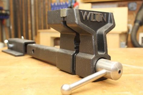 This Do-It-All Vise Mounts To the Back of Your Truck Bench Vise Mount Ideas, Vise Mounting Ideas, Fabrication Table, Welding Bench, Vise Stand, Work Trucks, Overland Truck, Truck Stuff, Cargo Trailers