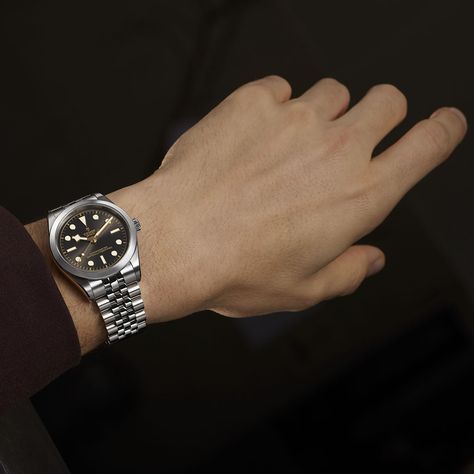 The new Tudor Black Bay 36, 36mm steel case. Anthracite dial. Manufacture calibre. Five-year guarantee. 

#ChronoVildiridis #TudorWatch #TudorBlackBay #BornToDare #OfficialTudorRetailer Tudor Black Bay 36, Tudor Black Bay 58, Tudor Watch, Tudor Black Bay, Steel Bracelet, Bracelet, Quick Saves, Black