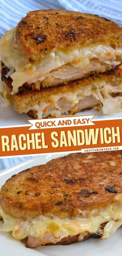 Rachel Sandwich, Homemade Thousand Island, Coleslaw Sandwich, Hot Turkey Sandwiches, Easy Lunch Idea, Grilled Sandwiches, Grill Sandwich, Sandwhich Recipes, Best Sandwich Recipes