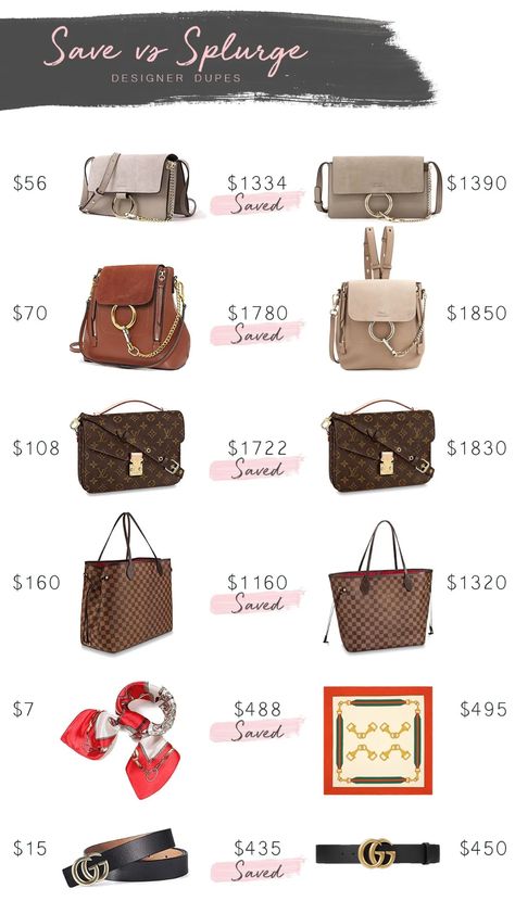 Save vs Splurge: Amazon Designer Dupe Edition | It's All Chic to Me | Houston Fashion Blogger | Style Blog Save Vs Splurge, Classy Purses, Designer Inspired Handbags, Fake Designer Bags, Inspired Handbags, Best Designer Bags, 2020 Vision, Houston Fashion, Best Amazon Products