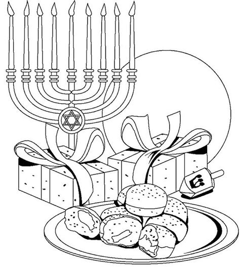 menorah-and-hanukkah-coloring-pages Hanukkah Coloring Pages, Hanukkah Symbols, Hanukkah Art, Hanukkah Crafts, How To Celebrate Hanukkah, Hanukkah Cards, Free Coloring Sheets, Cars Coloring Pages, Yom Kippur