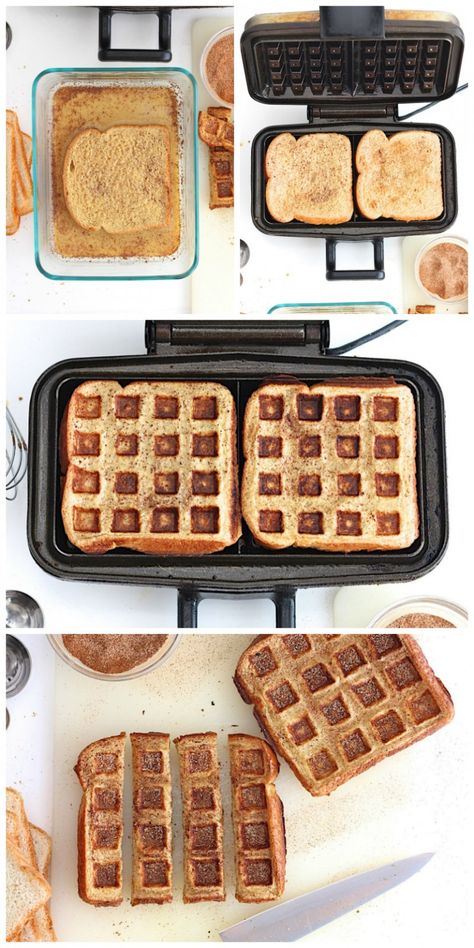 French Toast Waffle Sticks | The BakerMama Waffle Sticks, French Toast Waffles, Waffle Day, Waffle Iron Recipes, Waffle Maker Recipes, Foods With Iron, French Toast Sticks, S'mores, Waffle Iron