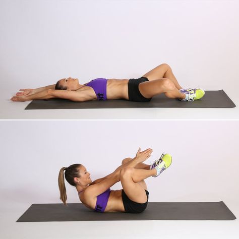 Butterfly Crunch Butterfly Crunches, Abdomen Plat, Lower Belly Pooch, Belly Pooch, Popsugar Fitness, Best Abs, Lower Belly, Lower Abs, Body Fitness