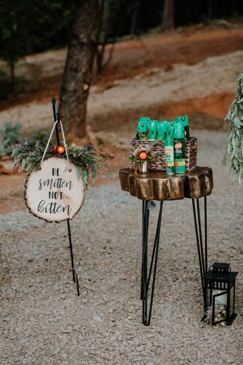 Elegant Camping Wedding, Be Smitten Not Bitten Wedding Ideas, Lake Reception Ideas, Elopement Party Backyard Ideas, Simple Lakeside Wedding, October Lake Wedding, Outdoor September Wedding Ideas, Camping Wedding Reception Ideas, Lake Wedding Diy