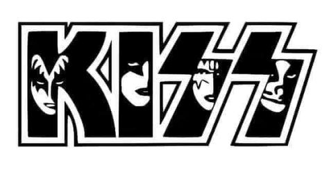 Miniature School, Kiss Logo, Cricut Explore Projects, Projets Cricut, Kiss Band, Music Stickers, Band Logo, Band Tattoo, 3d Laser