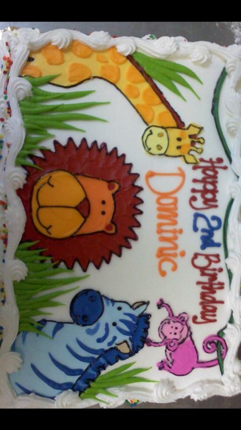 Jungle Sheet Cake Ideas, Jungle Sheet Cake, Twin Cake Ideas, Sheet Cake Ideas, Jungle Theme Cakes, Twins Cake, Jungle Theme, Sugar Rush, Sheet Cake