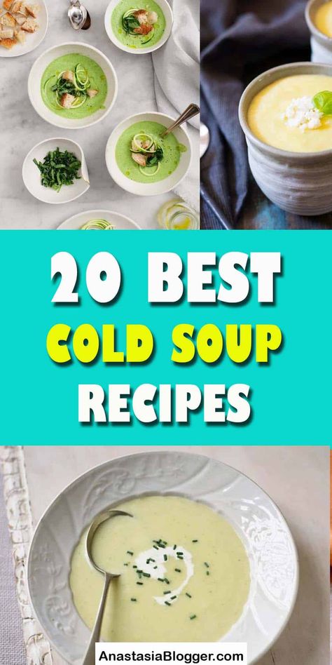 Healthy Summer Soup, Cold Soups For Summer, Chilled Soup Recipes, Summer Soup Recipes, Cold Soup Recipes, Strawberry Soup, Cold Soups, Fresh Herb Recipes, Healing Soup